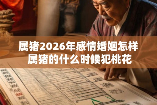 属猪2026年感情婚姻怎样 属猪的什么时候犯桃花 属猪2026年感情婚姻怎样 属猪的什么时候犯桃花