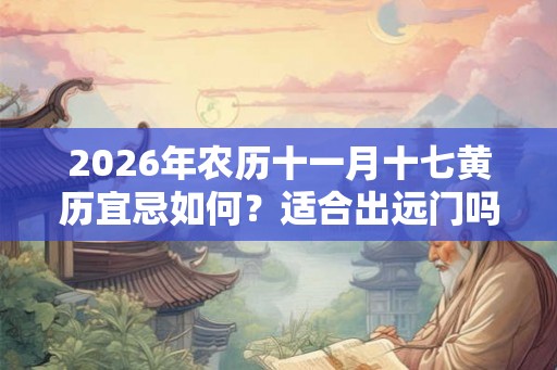 2026年农历十一月十七黄历宜忌如何？适合出远门吗？