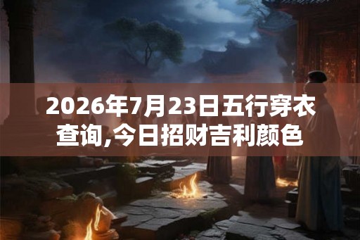 2026年7月23日五行穿衣查询,今日招财吉利颜色