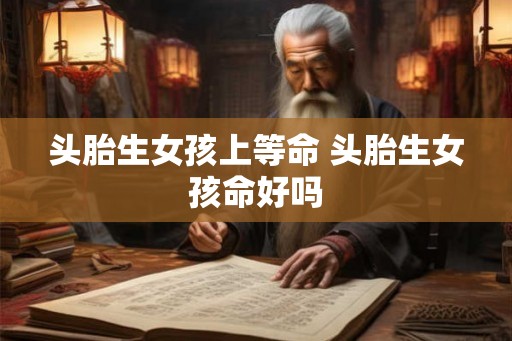 头胎生女孩上等命 头胎生女孩命好吗