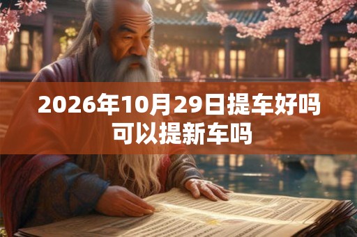 2026年10月29日提车好吗 可以提新车吗 2026年10月29日提车好吗 可以提新车吗