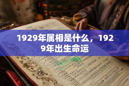 1929年属相是什么，1929年出生命运