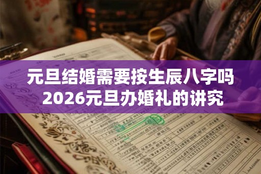 元旦结婚需要按生辰八字吗 2026元旦办婚礼的讲究