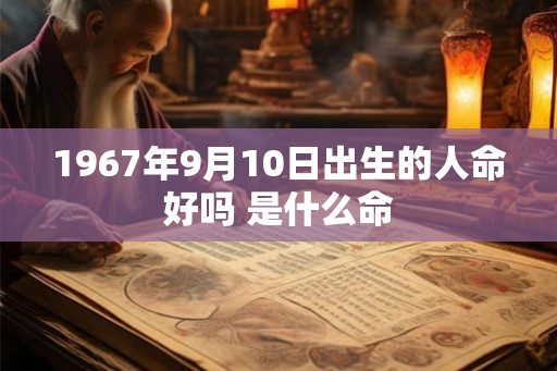 1967年9月10日出生的人命好吗 是什么命