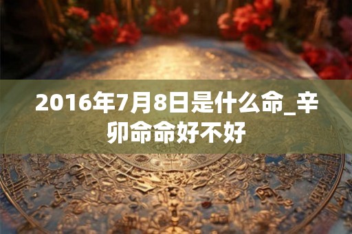 2016年7月8日是什么命_辛卯命命好不好