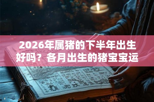 2026年属猪的下半年出生好吗?各月出生的猪宝宝运势如何? 2026年属猪的下半年出生好吗?各月出生的猪宝宝运势如何?