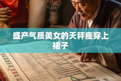盛产气质美女的天秤座穿上裙子