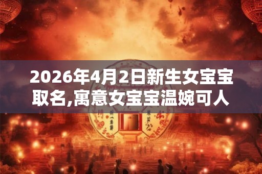 2026年4月2日新生女宝宝取名,寓意女宝宝温婉可人的名字