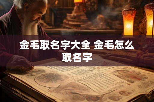 金毛取名字大全 金毛怎么取名字