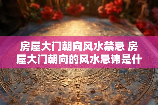 房屋大门朝向风水禁忌 房屋大门朝向的风水忌讳是什么