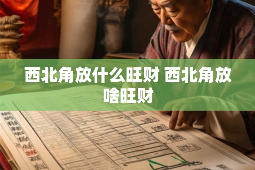 西北角放什么旺财 西北角放啥旺财