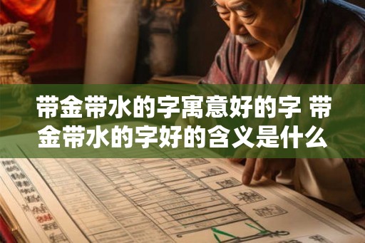 带金带水的字寓意好的字 带金带水的字好的含义是什么