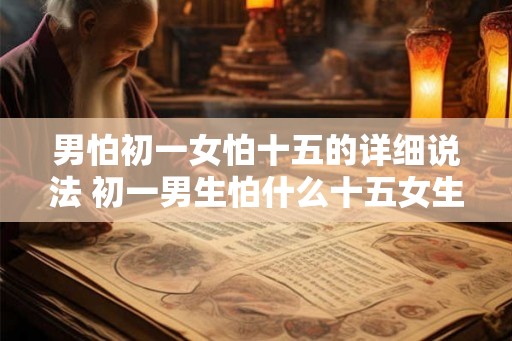 男怕初一女怕十五的详细说法 初一男生怕什么十五女生怕什么