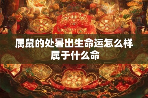 属鼠的处暑出生命运怎么样 属于什么命
