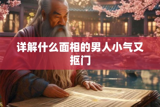 详解什么面相的男人小气又抠门 详解什么面相的男人小气又抠门