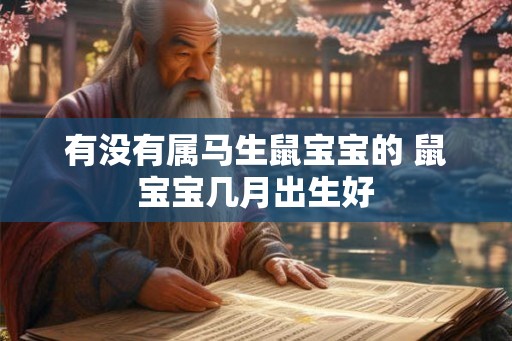 有没有属马生鼠宝宝的 鼠宝宝几月出生好