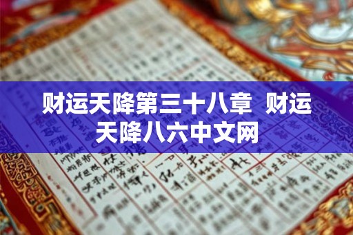 财运天降第三十八章  财运天降八六中文网