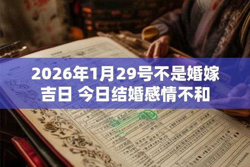 2026年1月29号不是婚嫁吉日 今日结婚感情不和