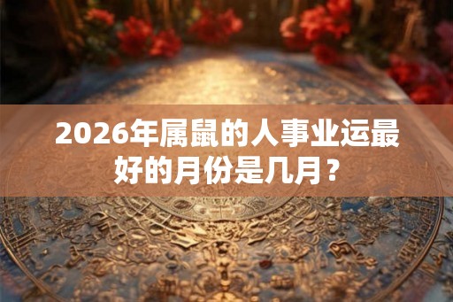 2026年属鼠的人事业运最好的月份是几月? 2026年属鼠的人事业运最好的月份是几月?