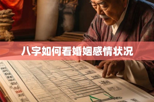 八字如何看婚姻感情状况 八字如何看婚姻感情状况