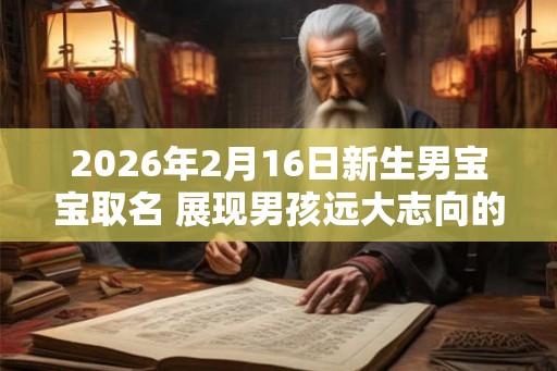 2026年2月16日新生男宝宝取名 展现男孩远大志向的名字
