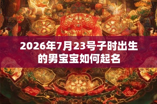 2026年7月23号子时出生的男宝宝如何起名 2026年7月23号子时出生的男宝宝如何起名
