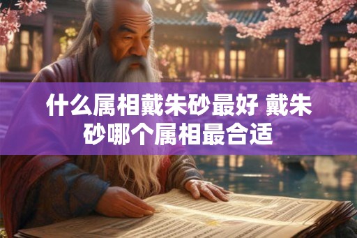 什么属相戴朱砂最好 戴朱砂哪个属相最合适 什么属相戴朱砂最好 戴朱砂哪个属相最合适