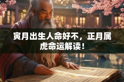 寅月出生人命好不，正月属虎命运解读！