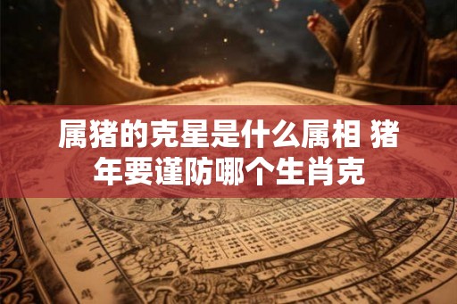 属猪的克星是什么属相 猪年要谨防哪个生肖克