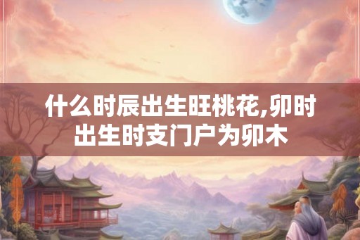 什么时辰出生旺桃花,卯时出生时支门户为卯木