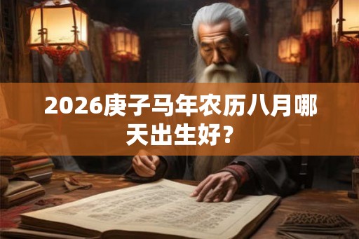 2026庚子马年农历八月哪天出生好？
