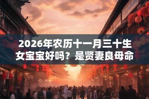 2026年农历十一月三十生女宝宝好吗？是贤妻良母命吗？