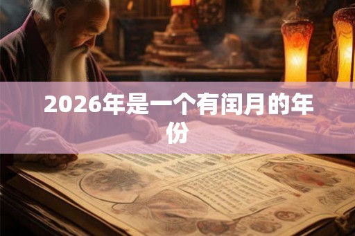 2026年是一个有闰月的年份