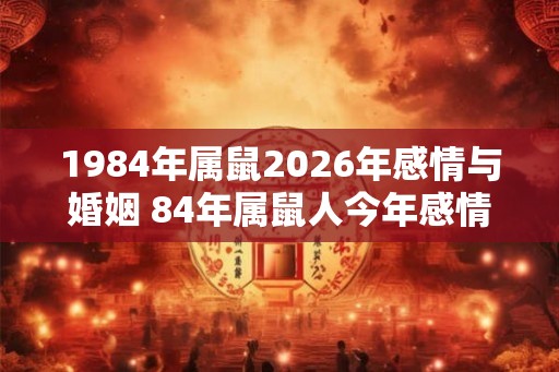 1984年属鼠2026年感情与婚姻 84年属鼠人今年感情运如何