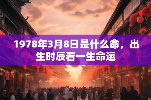 1978年3月8日是什么命,出生时辰看一生命运 1978年3月8日是什么命,出生时辰看一生命运