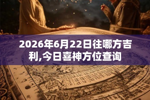 2026年6月22日往哪方吉利,今日喜神方位查询