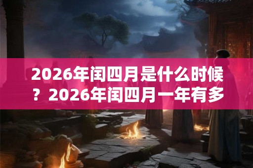 2026年闰四月是什么时候？2026年闰四月一年有多少天？