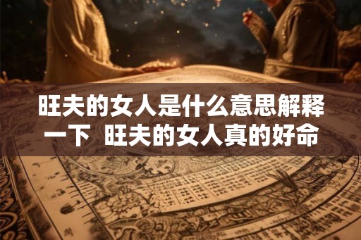 旺夫的女人是什么意思解释一下 旺夫的女人真的好命吗 旺夫的女人是什么意思解释一下 旺夫的女人真的好命吗