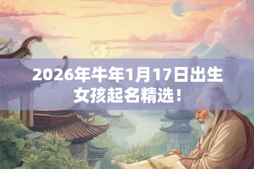 2026年牛年1月17日出生女孩起名精选！