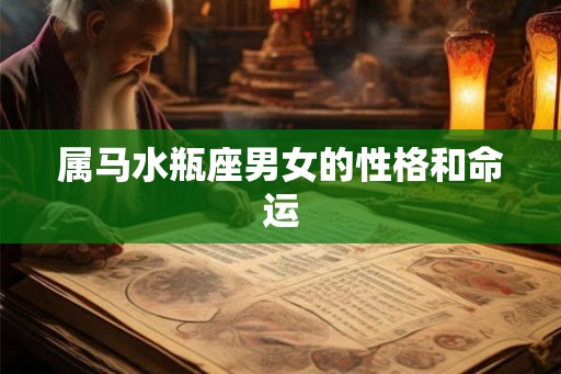 属马水瓶座男女的性格和命运