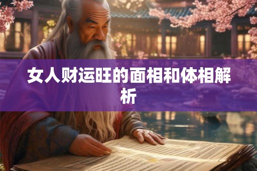 女人财运旺的面相和体相解析