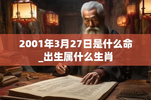2001年3月27日是什么命_出生属什么生肖