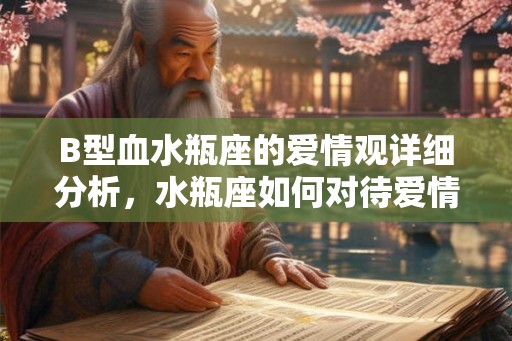 B型血水瓶座的爱情观详细分析，水瓶座如何对待爱情的？