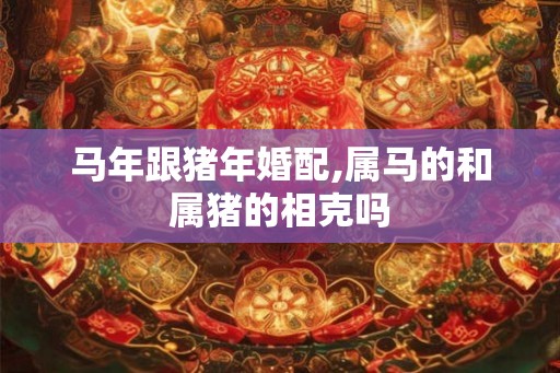 马年跟猪年婚配,属马的和属猪的相克吗