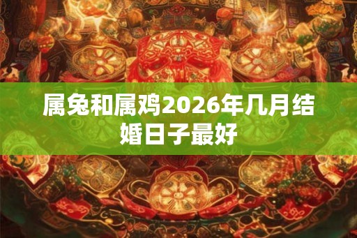 属兔和属鸡2026年几月结婚日子最好 属兔和属鸡2026年几月结婚日子最好