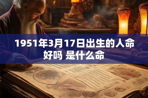 1951年3月17日出生的人命好吗 是什么命 1951年3月17日出生的人命好吗 是什么命