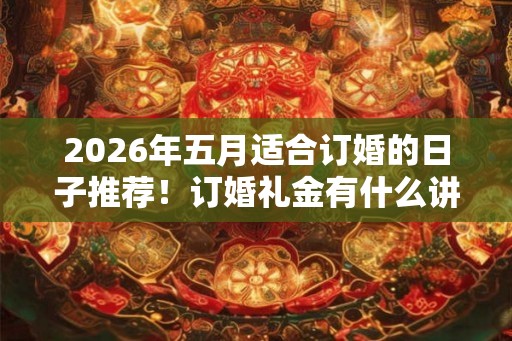 2026年五月适合订婚的日子推荐!订婚礼金有什么讲究 2026年五月适合订婚的日子推荐!订婚礼金有什么讲究