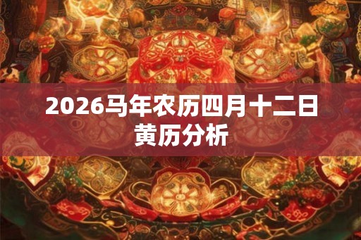 2026马年农历四月十二日黄历分析 2026马年农历四月十二日黄历分析