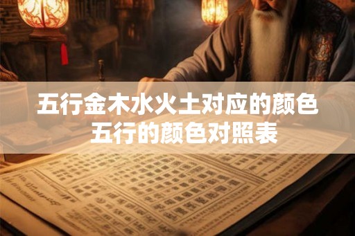 五行金木水火土对应的颜色  五行的颜色对照表