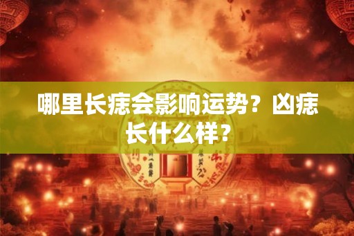哪里长痣会影响运势？凶痣长什么样？
